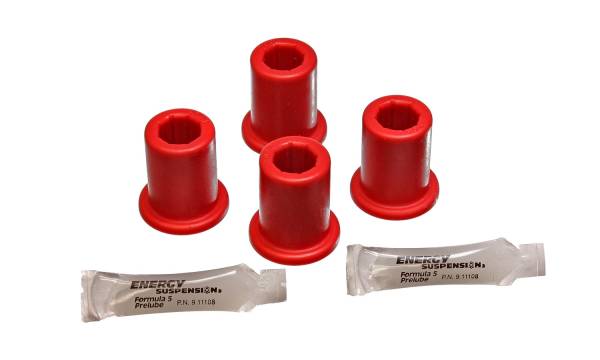 Energy Suspension Polyurethane Bushings | 1350 Offroad - Energy Suspension Shackle Bushing Set, Red 8.2111R - Image 1