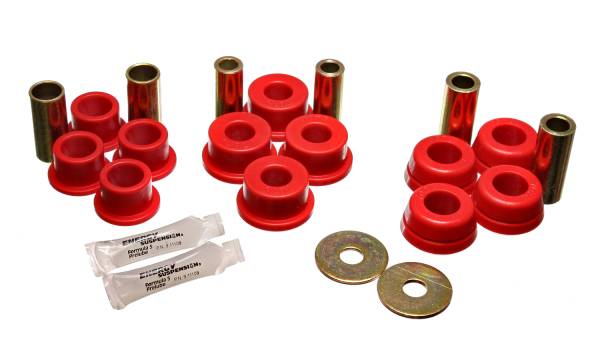 Energy Suspension Polyurethane Bushings | 1350 Offroad - Energy Suspension Control Arm Bushing Set, Red 8.3111R - Image 1