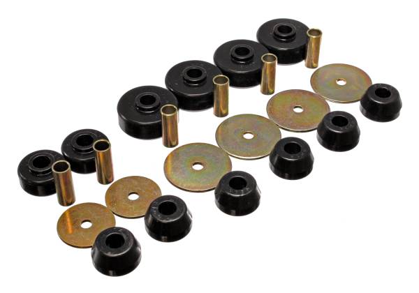 Energy Suspension Polyurethane Bushings | 1350 Offroad - Energy Suspension Body Mount Set, Black 8.4101G - Image 1
