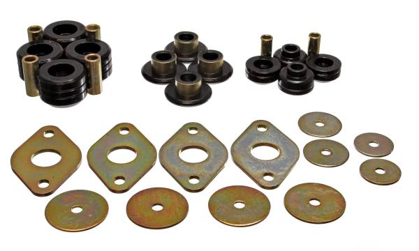 Energy Suspension Polyurethane Bushings | 1350 Offroad - Energy Suspension Body Mount Set, Black 8.4103G - Image 1