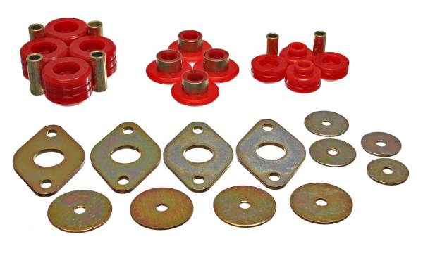 Energy Suspension Polyurethane Bushings | 1350 Offroad - Energy Suspension Body Mount Set, Red 8.4103R - Image 1