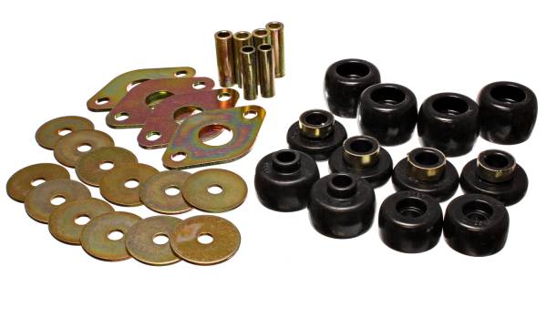 Energy Suspension Polyurethane Bushings | 1350 Offroad - Energy Suspension Body Cab Mount Set, Black 8.4105G - Image 1
