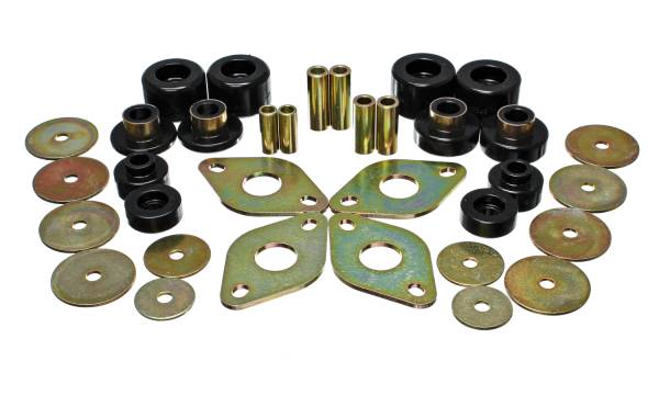 Energy Suspension Polyurethane Bushings | 1350 Offroad - Energy Suspension Body Mount Set, Black 8.4107G - Image 1