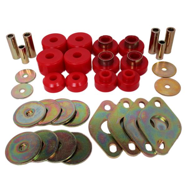 Energy Suspension Polyurethane Bushings | 1350 Offroad - Energy Suspension Body Mount Set, Red 8.4109R - Image 1