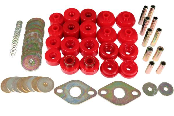 Energy Suspension Polyurethane Bushings | 1350 Offroad - Energy Suspension Body Mount Set, Red 8.4111R - Image 1
