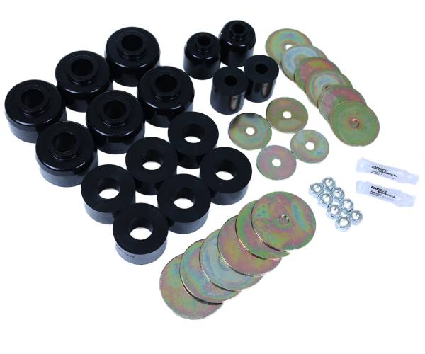 Energy Suspension Polyurethane Bushings | 1350 Offroad - Energy Suspension Body Mount Set, Black 8.4114G - Image 1