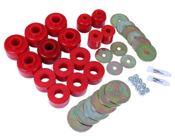 Energy Suspension Polyurethane Bushings | 1350 Offroad - Energy Suspension Body Mount Set, Red 8.4114R - Image 1