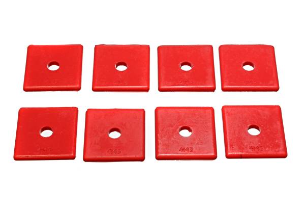 Energy Suspension Polyurethane Bushings | 1350 Offroad - Energy Suspension Universal Leaf Spring Pad, Red 9.9533R - Image 1