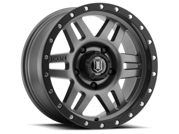 ICON Alloys Off-Road Wheels | 1350 Offroad - ICON Alloys Six Speed, Gun Metal, 17x8.5 / 5x150, 25mm Offset Wheel 1417855557GM - Image 1