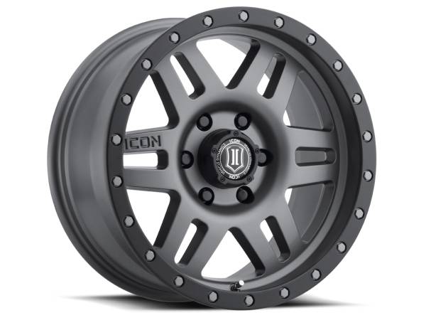 ICON Alloys Off-Road Wheels | 1350 Offroad - ICON Alloys Six Speed, Titanium, 17x8.5 / 5x5, -6mm Offset Wheel 1417857345TT - Image 1
