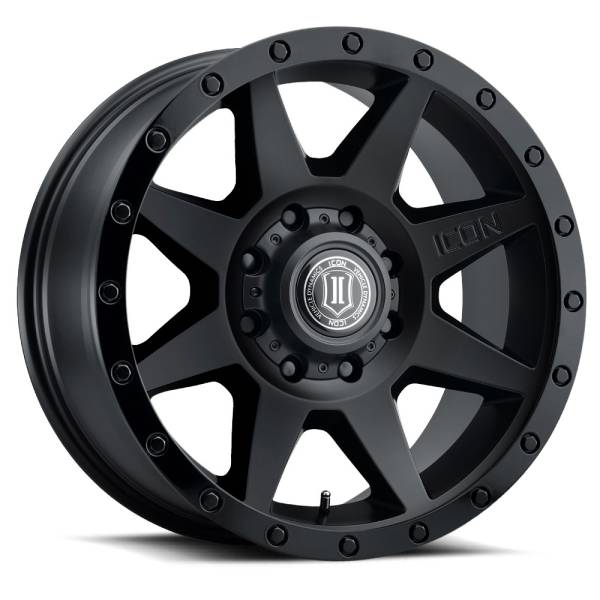 ICON Alloys Off-Road Wheels | 1350 Offroad - ICON Alloys Rebound HD, Double Black, 17x8.5 / 8x170, 6mm Offset Wheel 1817858150DB - Image 1