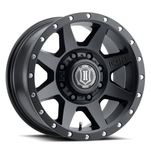ICON Alloys Off-Road Wheels | 1350 Offroad - ICON Alloys Rebound HD, Satin Black, 17x8.5 / 8x6.5, 13mm Offset Wheel 1817858052SB - Image 1