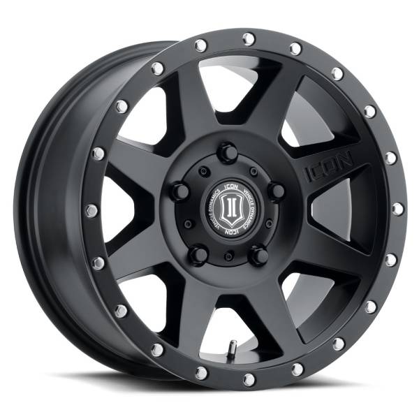 ICON Alloys Off-Road Wheels | 1350 Offroad - ICON Alloys Rebound, Satin Black, 18x9 / 5x150, 25mm Offset Wheel 1818905560SB - Image 1