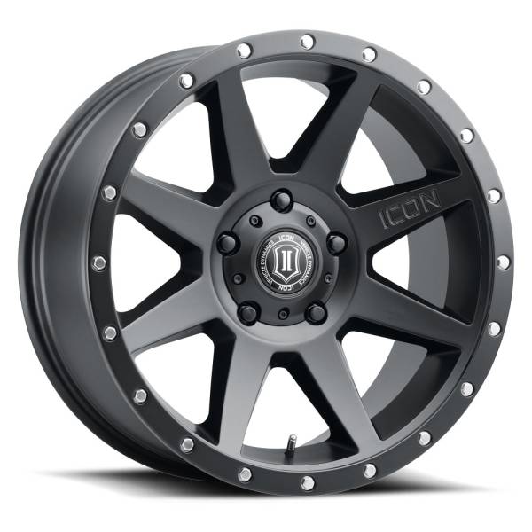 ICON Alloys Off-Road Wheels | 1350 Offroad - ICON Alloys Rebound, Satin Black, 20x9 / 5x150, 16mm Offset Wheel 1820905556SB - Image 1