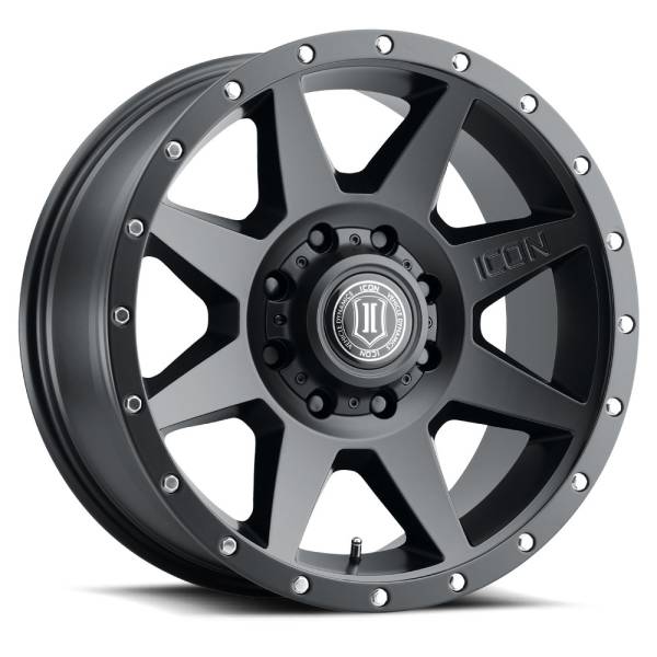 ICON Alloys Off-Road Wheels | 1350 Offroad - ICON Alloys Rebound, Satin Black, 20x9 / 8x170, 6mm Offset Wheel 1820908152SB - Image 1
