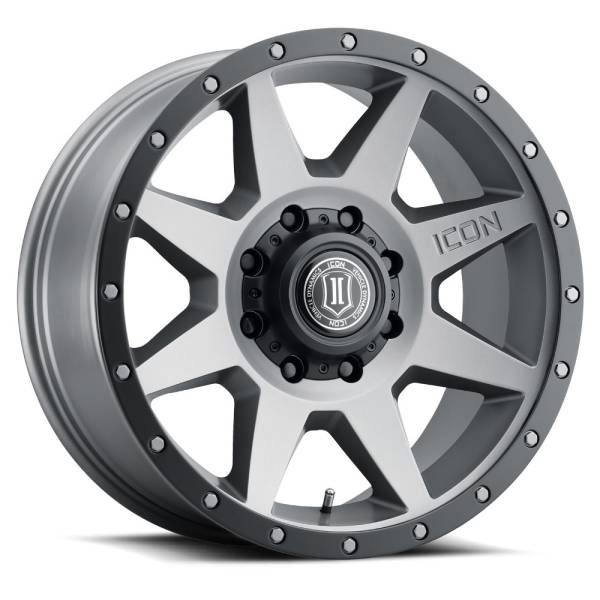 ICON Alloys Off-Road Wheels | 1350 Offroad - ICON Alloys Rebound, Titanium, 20x9 / 8x180, 12mm Offset Wheel 1820908955TT - Image 1