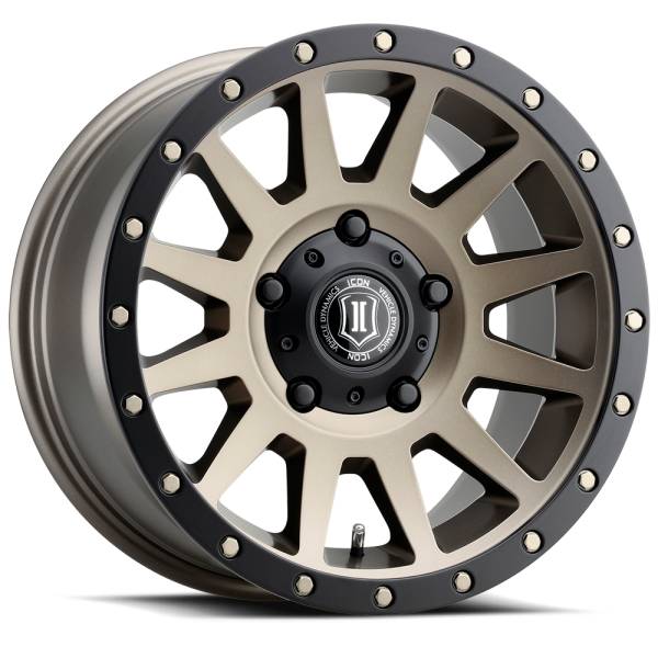 ICON Alloys Off-Road Wheels | 1350 Offroad - ICON Alloys Compression, Bronze, 17x8.5 / 5x150, 25mm Offset Wheel 2017855557BR - Image 1