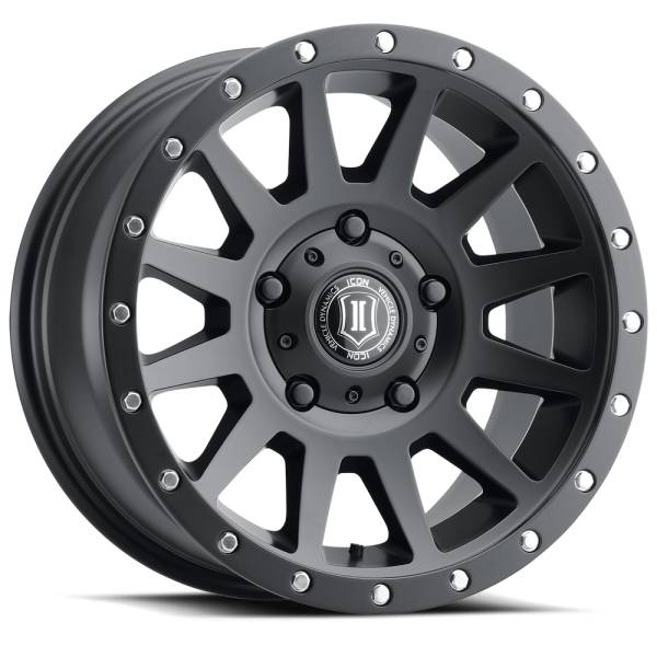 ICON Alloys Off-Road Wheels | 1350 Offroad - ICON Alloys Compression, Satin Black, 17x8.5 / 5x150, 25mm Offset Wheel 2017855557SB - Image 1
