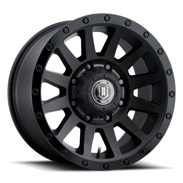 ICON Alloys Off-Road Wheels | 1350 Offroad - ICON Alloys Compression HD, Double Black, 18x9 / 8x6.5, 12mm Offset Wheel 2018908055DB - Image 1