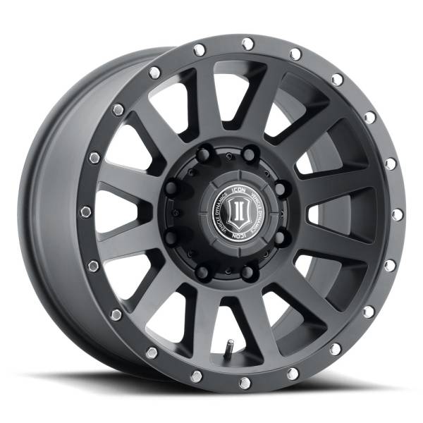 ICON Alloys Off-Road Wheels | 1350 Offroad - ICON Alloys Compression HD, Satin Black, 18x9 / 8x180, 12mm Offset Wheel 2018908955SB - Image 1