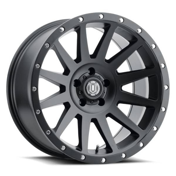 ICON Alloys Off-Road Wheels | 1350 Offroad - ICON Alloys Compression, Satin Black, 20x10 / 5x5, -12mm Offset Wheel 2020107350SB - Image 1