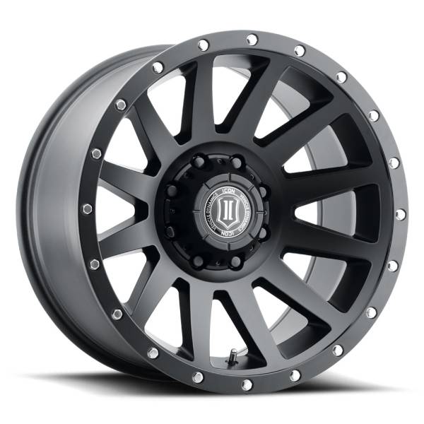 ICON Alloys Off-Road Wheels | 1350 Offroad - ICON Alloys Compression, Satin Black, 20x10 / 8x180, -19mm Offset Wheel 2020108947SB - Image 1