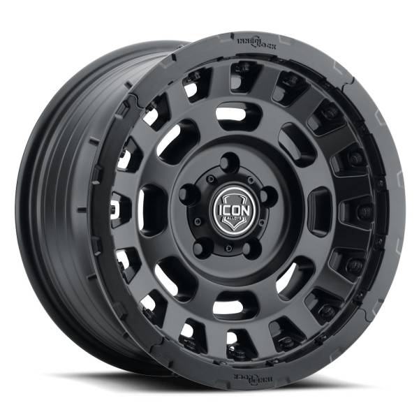ICON Alloys Off-Road Wheels | 1350 Offroad - ICON Alloys Hammer Pro, Satin Black, 17x8.5 / 5x150, 25mm Offset Wheel 21017855557SB - Image 1