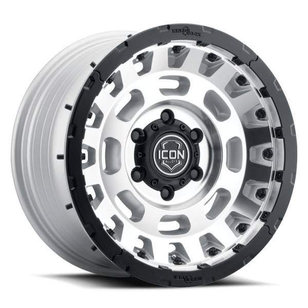 ICON Alloys Off-Road Wheels | 1350 Offroad - ICON Alloys Hammer Pro, Silver Machined, 17x8.5 / 5x5, -6mm Offset Wheel 21017857345SM - Image 1