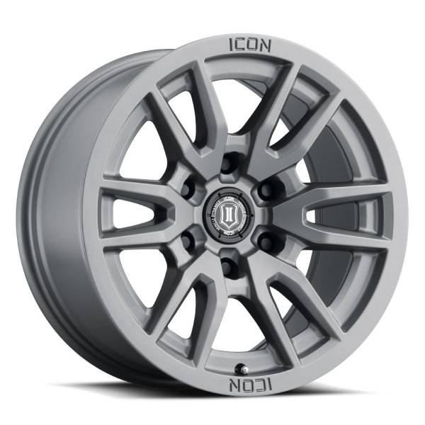 ICON Alloys Off-Road Wheels | 1350 Offroad - ICON Alloys Vector 6, Titanium, 17x8.5 / 6x135, 6mm Offset Wheel 2417856350TT - Image 1