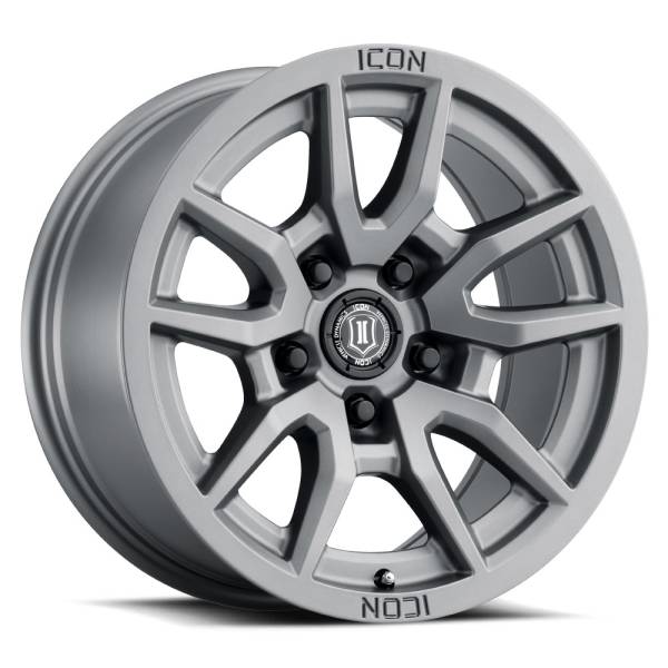 ICON Alloys Off-Road Wheels | 1350 Offroad - ICON Alloys Vector 5, Titanium, 17x8.5 / 5x150, 25mm Offset Wheel 2617855557TT - Image 1