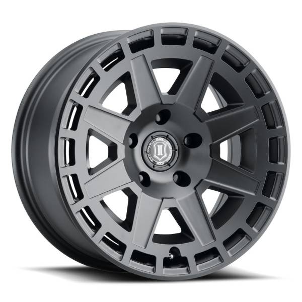 ICON Alloys Off-Road Wheels | 1350 Offroad - ICON Alloys Compass, Satin Black, 17x8.5 / 5x5, -6mm Offset Wheel 3217857345SB - Image 1