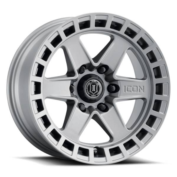 ICON Alloys Off-Road Wheels | 1350 Offroad - ICON Alloys Raider, Titanium, 17x8.5 / 6x135, 6mm Offset Wheel 3417856350TT - Image 1