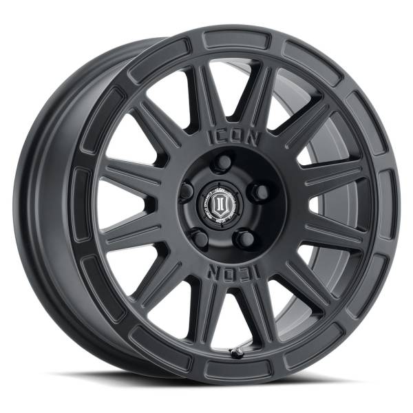 ICON Alloys Off-Road Wheels | 1350 Offroad - ICON Alloys Ricochet, Satin Black, 15x7 / 5x100, 15mm Offset Wheel 7015705046SB - Image 1