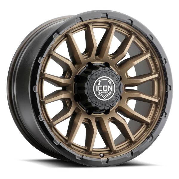 ICON Alloys Off-Road Wheels | 1350 Offroad - ICON Alloys Cajon, Satin Bronze w/ Gloss Black Lip, 20x9 / 8x180, 12mm Offset Wheel 8320908955SBGB - Image 1