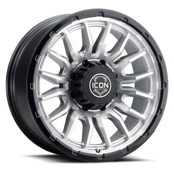 ICON Alloys Off-Road Wheels | 1350 Offroad - ICON Alloys Cajon, Silver Machined w/ Gloss Black Lip, 20x9 / 8x180, 12mm Offset Wheel 8320908955SMGB - Image 1