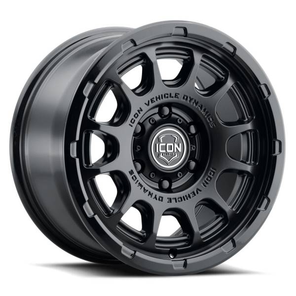 ICON Alloys Off-Road Wheels | 1350 Offroad - ICON Alloys Rancho, Double Black, 17x8.5 / 6x5.5, 25mm Offset Wheel 8417859057DB - Image 1