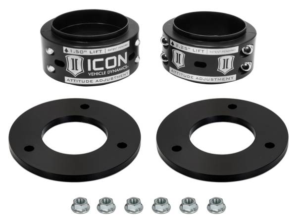 ICON Alloys Off-Road Wheels | 1350 Offroad - ICON Alloys 17-20 Ford Raptor .5-2.25" Lift Adjustment Collar Front Leveling Kit IVD6130B - Image 1