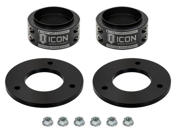 ICON Alloys Off-Road Wheels | 1350 Offroad - ICON Alloys .5-2.5" Lift, Front, Attitude Adjustment Collar Leveling Kit IVD6135B - Image 1