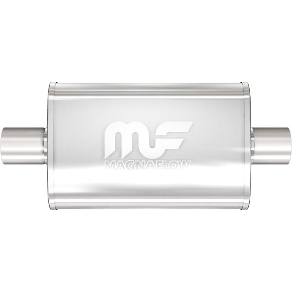 MagnaFlow Exhaust Systems & Installation | 1350 Offroad - MagnaFlow 2.5 in/2.5 in Center/Center, 4 in x 18 in x 9 in Body Muffler 11246 - Image 1