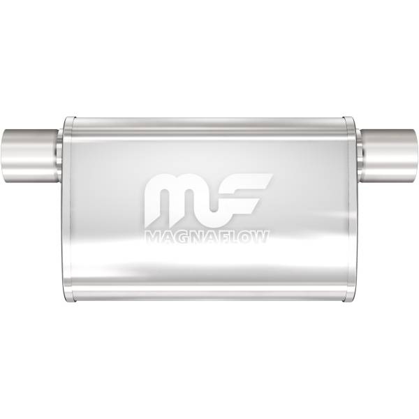 MagnaFlow Exhaust Systems & Installation | 1350 Offroad - MagnaFlow 2.25 in/2.25 in Offset/Offset Same Side, 4 in x 11 in x 9 in Body Muffler 11375 - Image 1