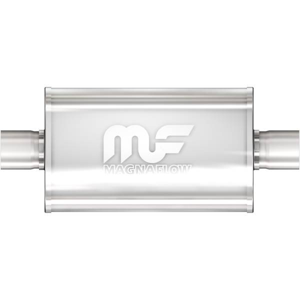 MagnaFlow Exhaust Systems & Installation | 1350 Offroad - MagnaFlow 2.25 in/2.25 in Center/Center, 5 in x 14 in x 8 in Body Muffler 12215 - Image 1