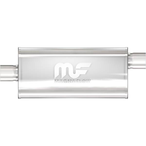 MagnaFlow Exhaust Systems & Installation | 1350 Offroad - MagnaFlow 2.5 in/2.5 in Offset/Center, 5 in x 14 in x 8 in Body Muffler 12226 - Image 1