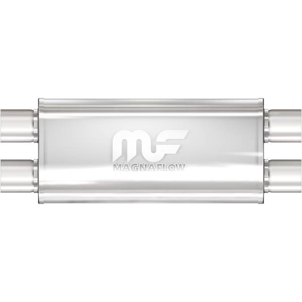 MagnaFlow Exhaust Systems & Installation | 1350 Offroad - MagnaFlow 2.5 in/2.5 in Dual/Dual, 5 in x 18 in x 8 in Body Muffler 12468 - Image 1