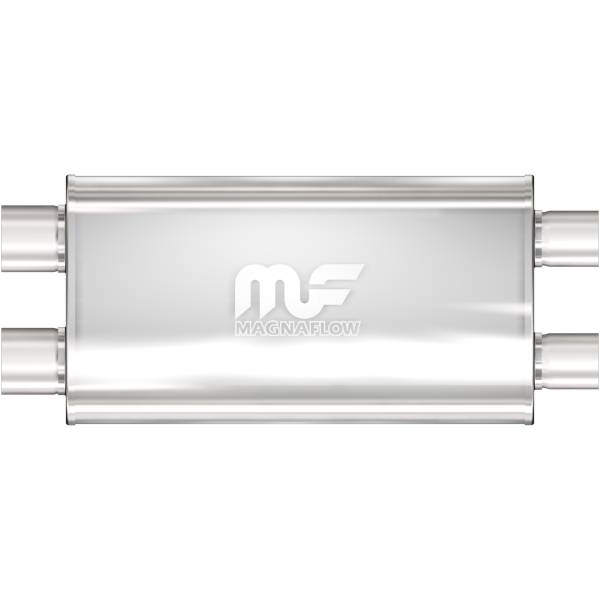 MagnaFlow Exhaust Systems & Installation | 1350 Offroad - MagnaFlow 2.5 in/2.5 in Dual/Dual, 5 in x 22 in x 11 in Body Muffler 12568 - Image 1