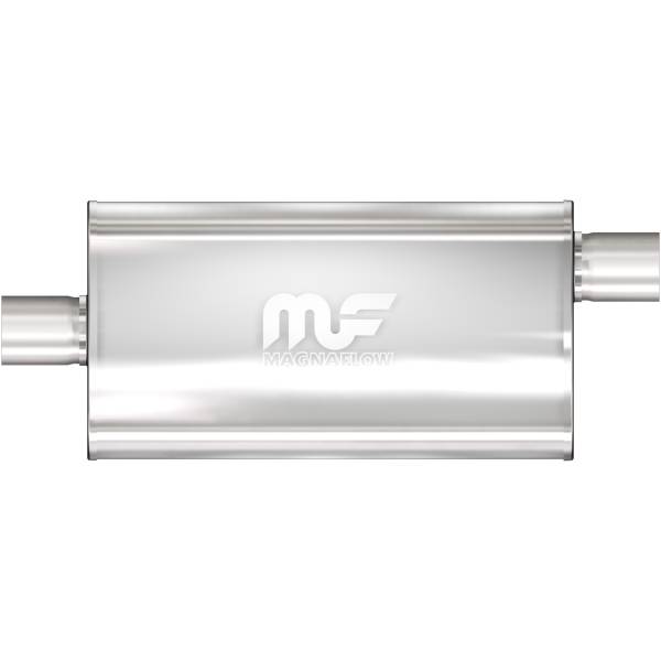 MagnaFlow Exhaust Systems & Installation | 1350 Offroad - MagnaFlow 2.5 in/2.5 in Offset/Center, 5 in x 22 in x 11 in Body Muffler 12586 - Image 1
