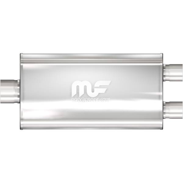MagnaFlow Exhaust Systems & Installation | 1350 Offroad - MagnaFlow 3 in/3 in Center/Dual, 5 in x 22 in x 11 in Body Muffler 12590 - Image 1