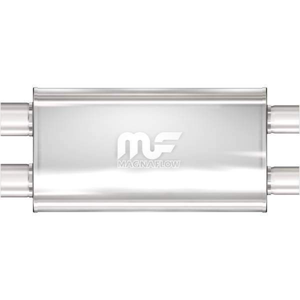 MagnaFlow Exhaust Systems & Installation | 1350 Offroad - MagnaFlow 3 in/3 in Dual/Dual, 5 in x 22 in x 11 in Body Muffler 12599 - Image 1
