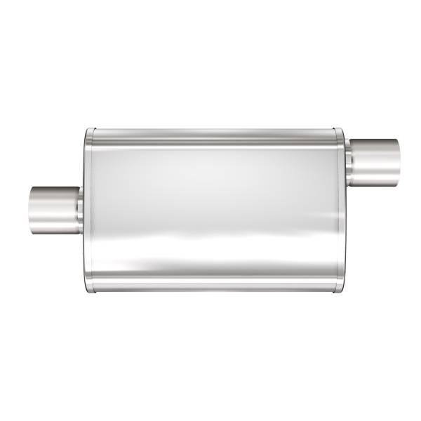 MagnaFlow Exhaust Systems & Installation | 1350 Offroad - MagnaFlow 2 in/2 in Offset/Center, 4 in x 18 in x 9 in Body Muffler 13254 - Image 1