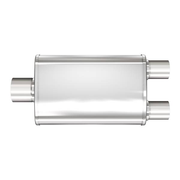 MagnaFlow Exhaust Systems & Installation | 1350 Offroad - MagnaFlow 3 in/2.5 in Center/Dual, 4 in x 14 in x 9 in Body Muffler 13288 - Image 1