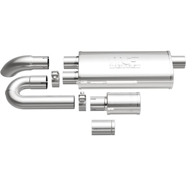 MagnaFlow Exhaust Systems & Installation | 1350 Offroad - MagnaFlow Universal xMOD Muffler, 2.5 in Offset/Dual, 5 in x 18 in x 8 in Body Muffler 14006 - Image 1